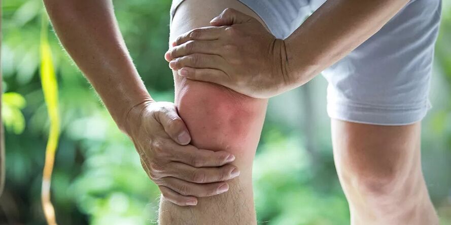 Severe pain during physical activity due to the arterry of knee joint