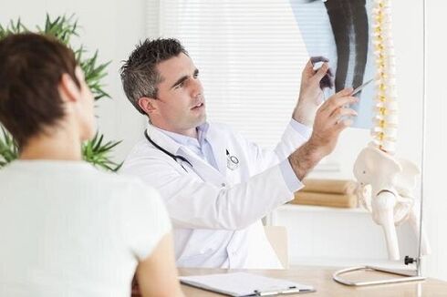 Consultation with a specialist for thoracic osteochondrosis