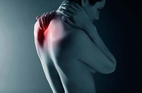 back pain with thoracic osteochondrosis